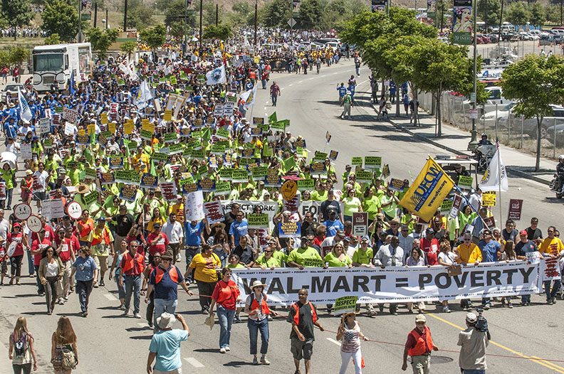walmart equals poverty march