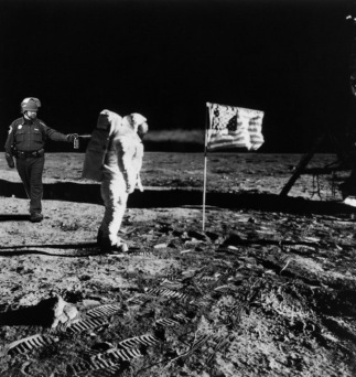 Lt John Pike pepper spraying cop and man landing on the moon