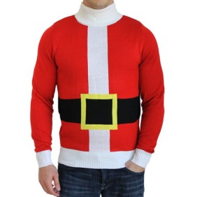 Santa suit with fake belt