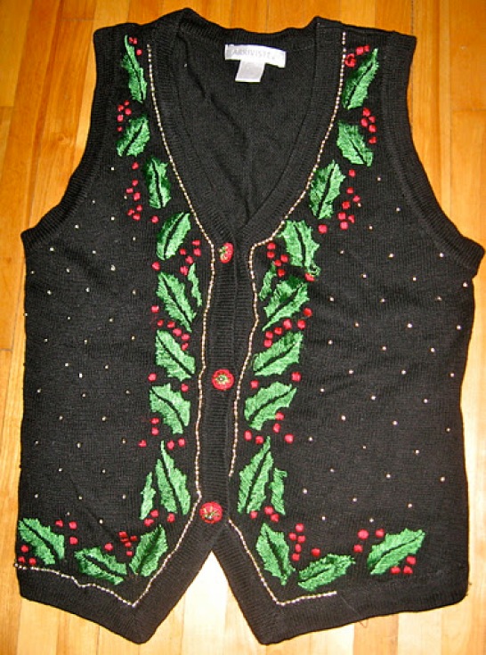 Vest with mistletoe