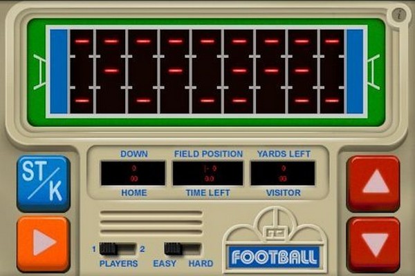 70s handheld football game